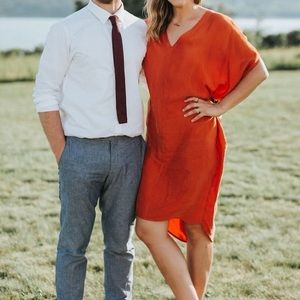 Vibrant Orange dress, size s/m, Priory